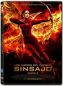 Los Juegos del Hambre sinsajo 2 en DVD