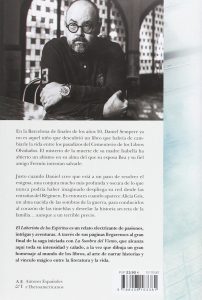 El laberinto de los espíritus - contraportada